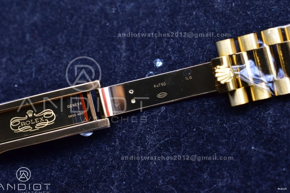 228238 THBF Green YG on (Gain VR3255 President 40 Weight) Edition Dial Day 1:1 Roman Date Bracelet Best 0119